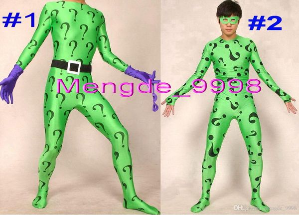 fantastic 2 style riddler catsuit costumes new lycra spandex green riddler suit catsuit costumes super hero suit halloween cosplay suit m227, Black;red
fantastic 2 style riddler catsuit costumes new lycra spandex green riddler suit catsuit costumes super hero suit halloween cosplay suit m227, Black;red