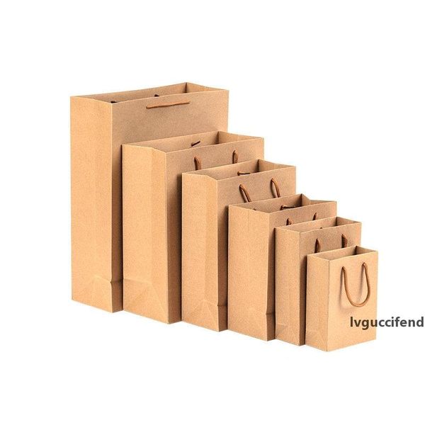 100 pcs brown kraft paper shopping merchandise party gift bags with rope handles 16 sizes wholesale
100 pcs brown kraft paper shopping merchandise party gift bags with rope handles 16 sizes wholesale