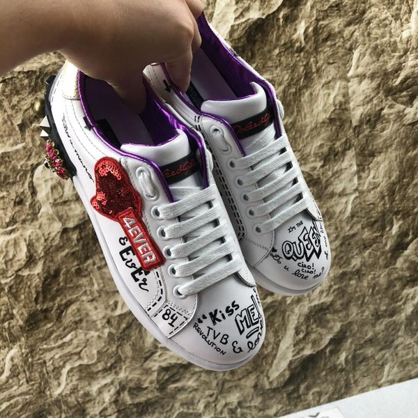 2020n new trend graffiti leather casual shoes fashion men and women outdoor sports shoes personality wild party couple shoes, size 35-45, Black
2020n new trend graffiti leather casual shoes fashion men and women outdoor sports shoes personality wild party couple shoes, size 35-45, Black