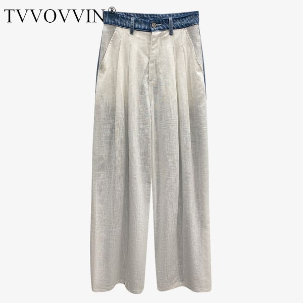patchwork women pants denim wide leg pants loose casual high waist long women trousers fashion white trousers j0nr, Black;white
patchwork women pants denim wide leg pants loose casual high waist long women trousers fashion white trousers j0nr, Black;white