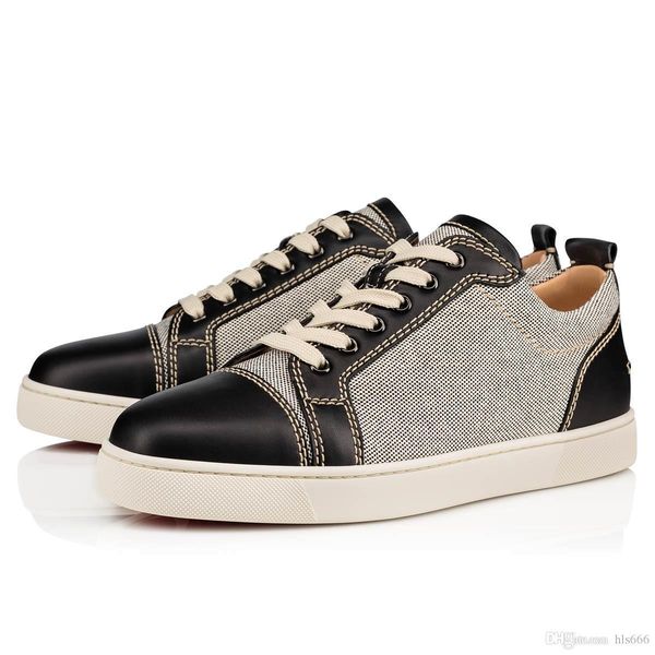 make in super quality sports sneakers red bottom junior men's flats spikes low cut men's gray canvas jr genuine leather canvas sne, Black
make in super quality sports sneakers red bottom junior men's flats spikes low cut men's gray canvas jr genuine leather canvas sne, Black