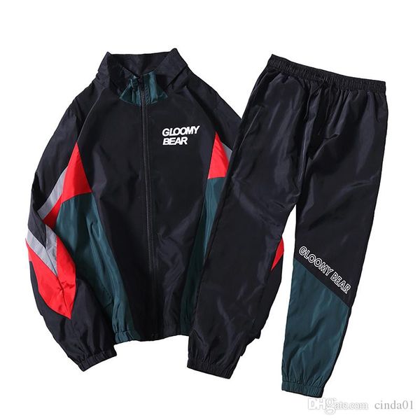 mens casual tracksuits panelled jackets and long length pants 2 pieces male loose outdoor athletic clothing ing, Gray
mens casual tracksuits panelled jackets and long length pants 2 pieces male loose outdoor athletic clothing ing, Gray