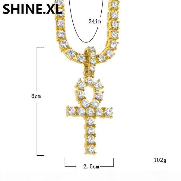 mens iced out hip hop gold artificial diamond ankh cross lab diamond 1 row tennis chain 24 inch bling jewelry, Silver
mens iced out hip hop gold artificial diamond ankh cross lab diamond 1 row tennis chain 24 inch bling jewelry, Silver