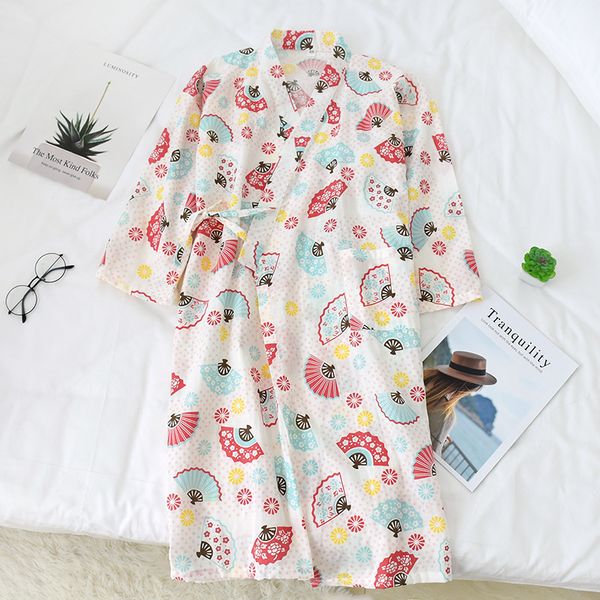 women's sleepwear women 100% cotton kimono bathrobes summer cartoon print long robes casual nightgowns japanese kawaii bath, Black;red
women's sleepwear women 100% cotton kimono bathrobes summer cartoon print long robes casual nightgowns japanese kawaii bath, Black;red