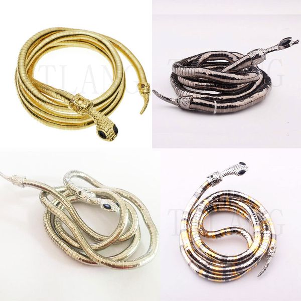 5 colors 6mm 90cm bendable diy snake head necklace flexible twisty bangle bracelet, Silver
5 colors 6mm 90cm bendable diy snake head necklace flexible twisty bangle bracelet, Silver