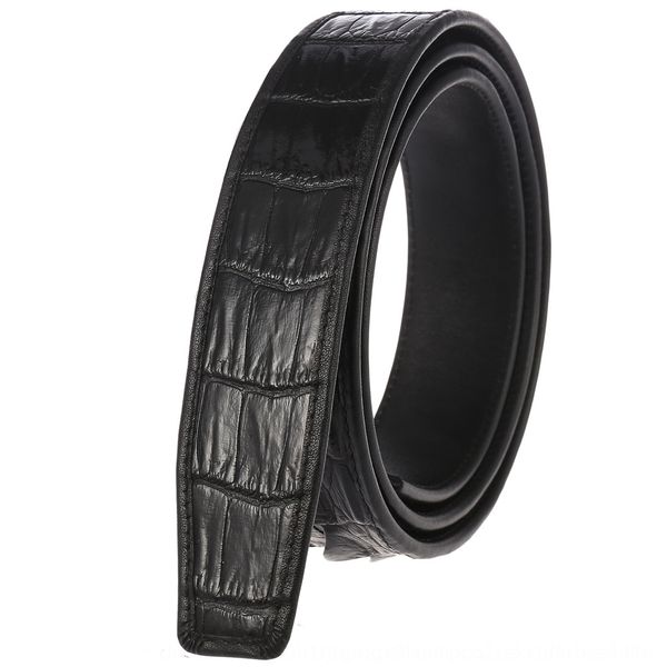 fashion crocodile pattern layer cowhide belt strip leisure men's fashion crocodile c3645 automatic belt strip c3645, Black;brown