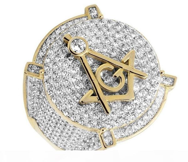 men's white gold filled lab diamonds 3d masonic engagement pinky ring size 6-13 y19052201, Slivery;golden 
men's white gold filled lab diamonds 3d masonic engagement pinky ring size 6-13 y19052201, Slivery;golden