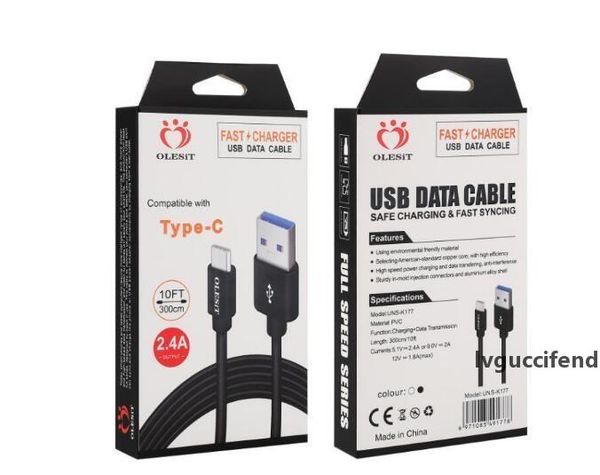 olesit 2m 6.6ft 3m 10ft 3.1a fast charger micro usb cable data type-c cable for samsung huawei htc lg with package
olesit 2m 6.6ft 3m 10ft 3.1a fast charger micro usb cable data type-c cable for samsung huawei htc lg with package