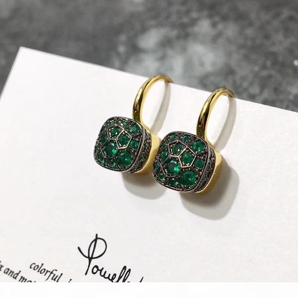 2018 fashion agilent pure copper material micro-inlaid zircon earrings honeycomb color diamond ear hook female earrings, Golden
2018 fashion agilent pure copper material micro-inlaid zircon earrings honeycomb color diamond ear hook female earrings, Golden