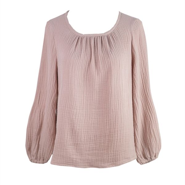 women's t-shirt women 2021 spring casual loose 100%cotton literary vintage long-sleeved lazy pleated lantern sleeve ladies shirt haraju, White
women's t-shirt women 2021 spring casual loose 100%cotton literary vintage long-sleeved lazy pleated lantern sleeve ladies shirt haraju, White