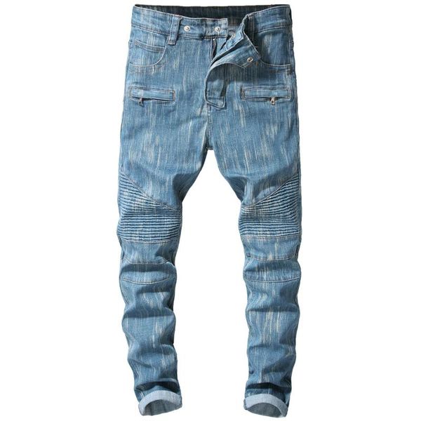 men's jeans fashion streetwear men blue destroyed multi-zipper hip hop denim pants designer slim motorcycle biker homme
men's jeans fashion streetwear men blue destroyed multi-zipper hip hop denim pants designer slim motorcycle biker homme