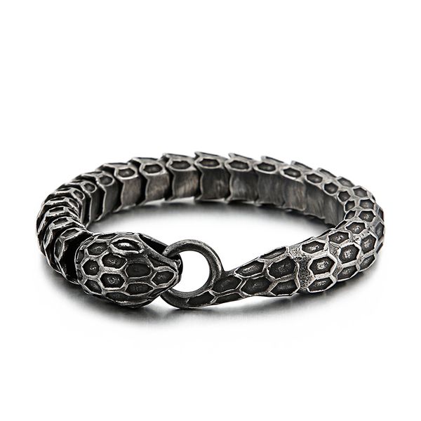 fongten k-hop snake chain personality steel bracelet vintage metal custom special wrist bangle fashion jewelry, Black
fongten k-hop snake chain personality steel bracelet vintage metal custom special wrist bangle fashion jewelry, Black