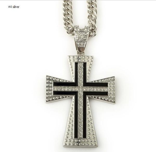 4 стили 18k позолоченный цепи hip hop кристалл стразы крест ожерелье iced out bling ювелирные изделия, Silver
4 стили 18k позолоченный цепи hip hop кристалл стразы крест ожерелье iced out bling ювелирные изделия, Silver