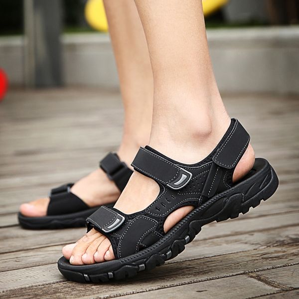 men's sandals beach shoes vietnamese shoes 2020 new summer student youth roman, Black
men's sandals beach shoes vietnamese shoes 2020 new summer student youth roman, Black