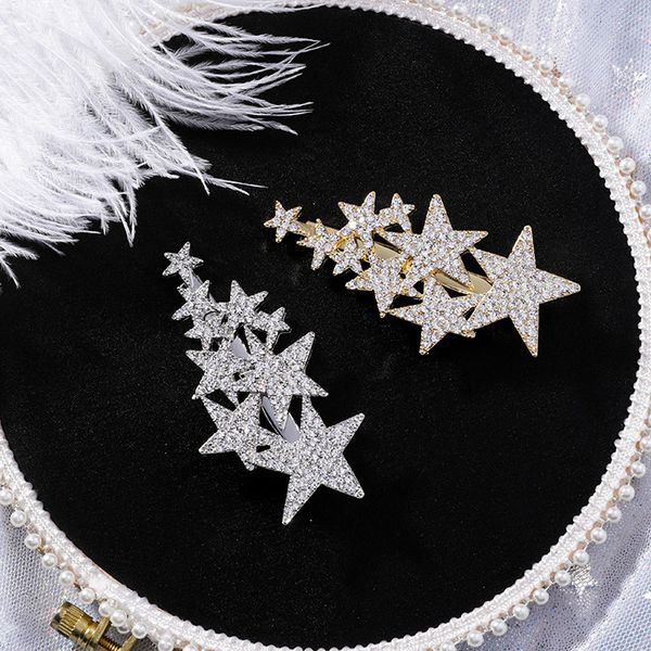 korea women shiny rhinestones big small star pentagram hairpins barrete accessories for girl metal gold silve hairclips hairgrip, Golden;silver
korea women shiny rhinestones big small star pentagram hairpins barrete accessories for girl metal gold silve hairclips hairgrip, Golden;silver