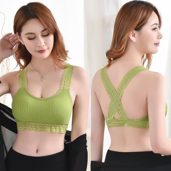 gym clothing women yoga bra solid vest lace camisole breathable push up sport seamless high impact sports fitness bras, White;black
gym clothing women yoga bra solid vest lace camisole breathable push up sport seamless high impact sports fitness bras, White;black