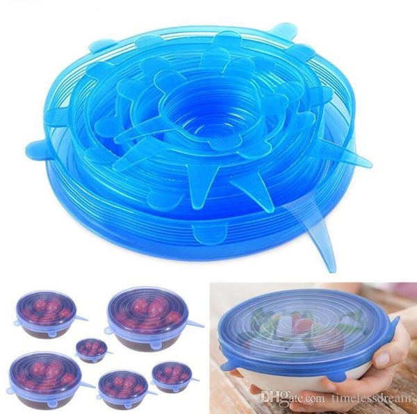 6pcs/set silicone stretch suction pot lids food grade fresh keeping wrap seal lid pan cover 4 color nice kitchen accessories
6pcs/set silicone stretch suction pot lids food grade fresh keeping wrap seal lid pan cover 4 color nice kitchen accessories