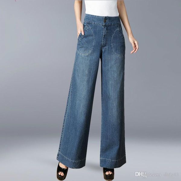 women blue casual high waist jeans spring autumn loose mom jeans femme bleached wide leg denim pants
women blue casual high waist jeans spring autumn loose mom jeans femme bleached wide leg denim pants