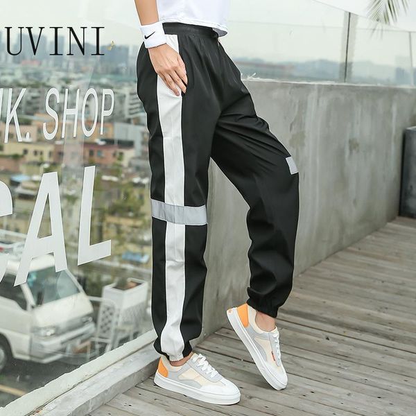 uvini loose women's trousers breathable striped casual sports pants women running pants jogging sportswear with pocket t200326, Black
uvini loose women's trousers breathable striped casual sports pants women running pants jogging sportswear with pocket t200326, Black