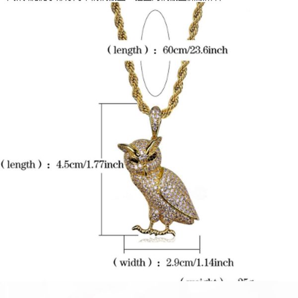 f luxury iced out из нержавеющей стали животных сова ожерелье с 60см веревка цепи micro pave фианитами имитация diamonds подвеска, Silver
f luxury iced out из нержавеющей стали животных сова ожерелье с 60см веревка цепи micro pave фианитами имитация diamonds подвеска, Silver