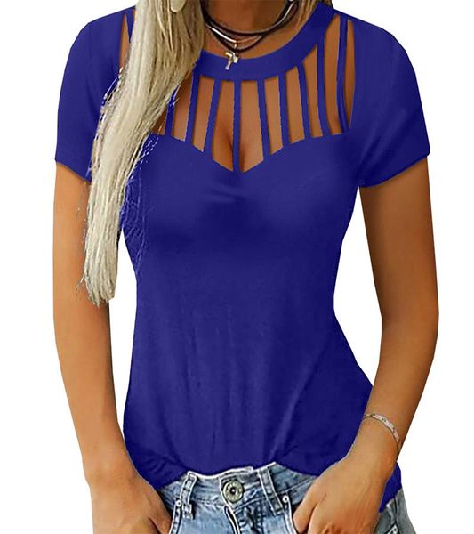 женщины лето майка полым с короткими рукавами футболки топ сплошной цвет вокруг шеи короткими рукавами пуловер топы тис мода одежда cz727, White 
женщины лето майка полым с короткими рукавами футболки топ сплошной цвет вокруг шеи короткими рукавами пуловер топы тис мода одежда cz727, White