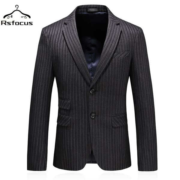 men's suits & blazers rsfocus 2021 dark grey striped blazer for men slim fit male casual jacket mens office dress xz033, White;black
men's suits & blazers rsfocus 2021 dark grey striped blazer for men slim fit male casual jacket mens office dress xz033, White;black