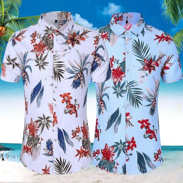 man shirt men slim loose hawaii short sleeve printed turn-down collar shirt camisa social, White;black
man shirt men slim loose hawaii short sleeve printed turn-down collar shirt camisa social, White;black