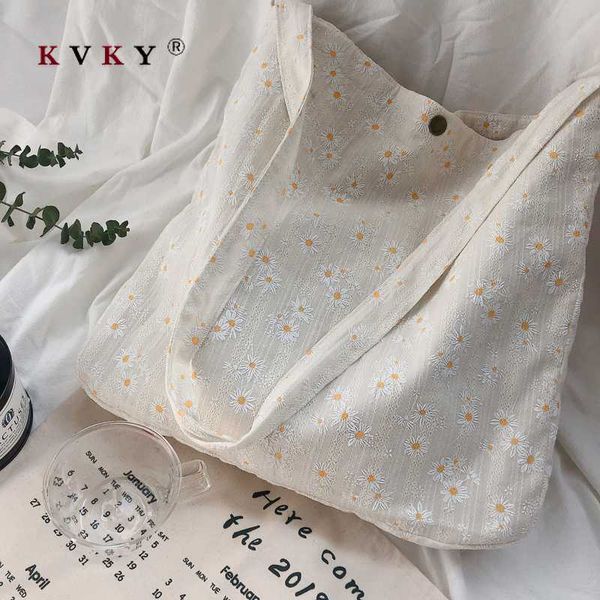 2020 women large capacity canvas bags eco reusable shopping bags little daisies shoulder bag girls students casual handbag tote
2020 women large capacity canvas bags eco reusable shopping bags little daisies shoulder bag girls students casual handbag tote