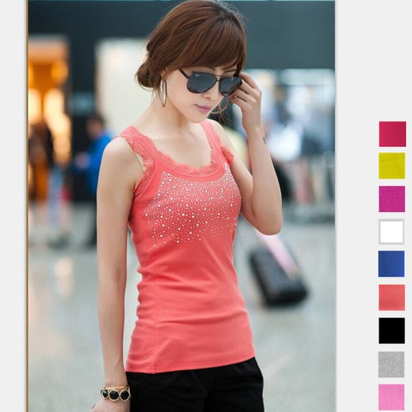 summer women tank girls elegant vest lace collar tank camis rhinestone lace stunning based sleeveless top, White
summer women tank girls elegant vest lace collar tank camis rhinestone lace stunning based sleeveless top, White