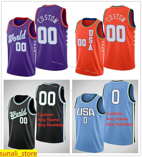 2019 2020 rising star jersey men world team purple black usa team orange blue basketball sports shirts, Black;red
2019 2020 rising star jersey men world team purple black usa team orange blue basketball sports shirts, Black;red