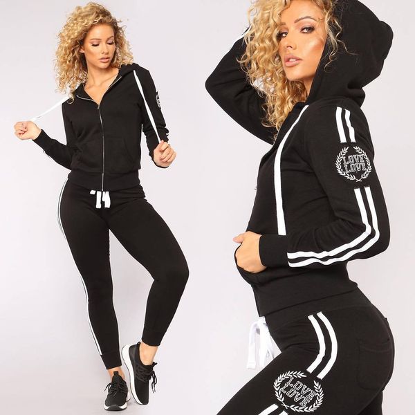 2020 european and american new women's spring and autumn new hooded leisure suit two-piece suit m0512, Gray
2020 european and american new women's spring and autumn new hooded leisure suit two-piece suit m0512, Gray