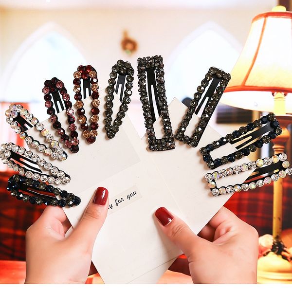2020 new fashion rhinestone style hair pin classical metal clip full round artificial colors diamond barrette wholesale 20pcs/lot, Black;brown
2020 new fashion rhinestone style hair pin classical metal clip full round artificial colors diamond barrette wholesale 20pcs/lot, Black;brown