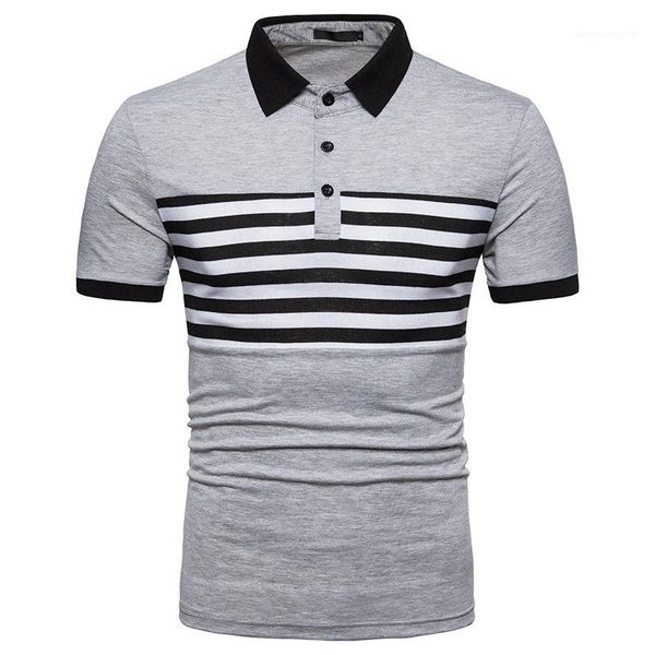 striped patchwork polos casual short sleeve tees slim fashion turn down collar mens mens designer, White;black
striped patchwork polos casual short sleeve tees slim fashion turn down collar mens mens designer, White;black