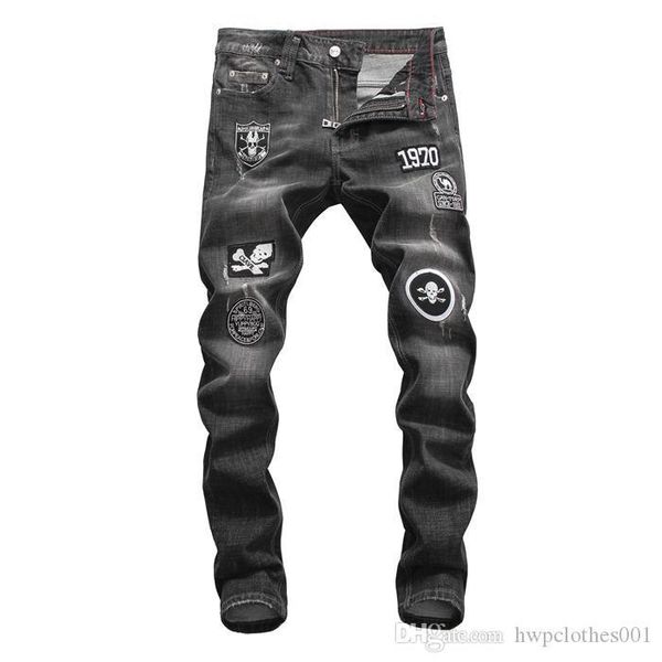 mens distressed r ripped biker jeans slim fit motorcycle biker denim for men fashion designer hip hop jeans pour hommes mens pants, Blue
mens distressed r ripped biker jeans slim fit motorcycle biker denim for men fashion designer hip hop jeans pour hommes mens pants, Blue