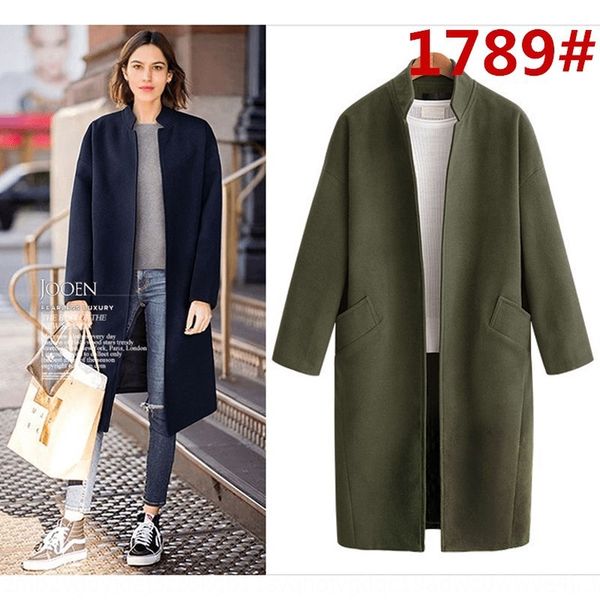 autumn wool wool winter new stand collar mid-length thickened woolen coat women's spring and autumn loose slimming woolen coat, Black
autumn wool wool winter new stand collar mid-length thickened woolen coat women's spring and autumn loose slimming woolen coat, Black