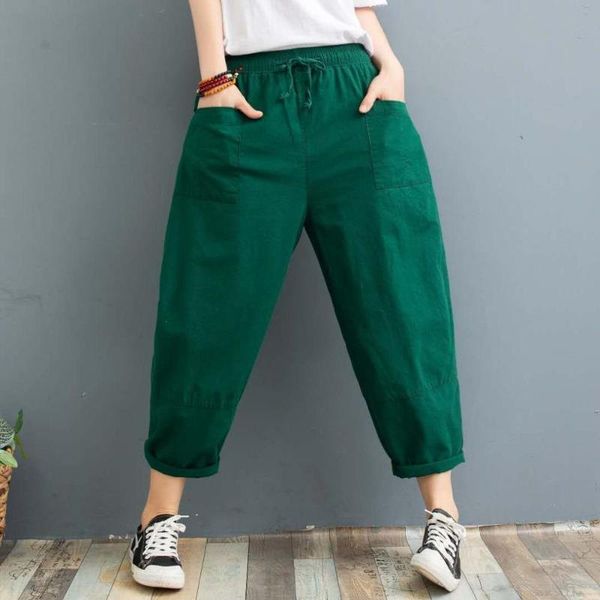 womens summer/autumn harem pants casual loose cotton linen solid elastic waist harem trousers soft for female ladys, Black;white
womens summer/autumn harem pants casual loose cotton linen solid elastic waist harem trousers soft for female ladys, Black;white