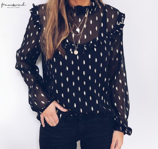 womens clothing elegant women chiffon solid long sleeve blouse polka dot summer casual loose pullover drop shipping, White
womens clothing elegant women chiffon solid long sleeve blouse polka dot summer casual loose pullover drop shipping, White