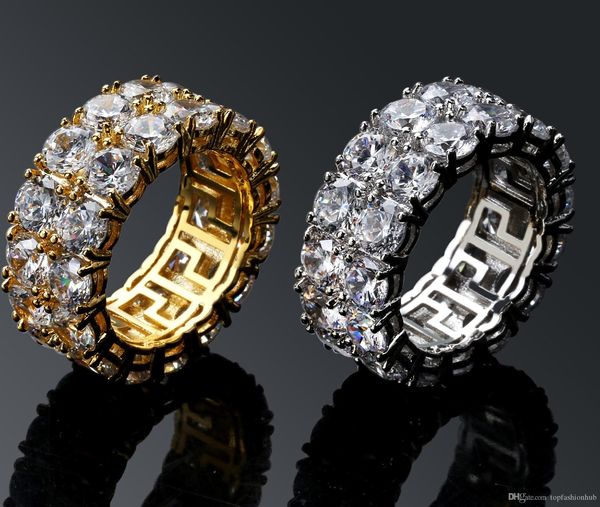 hip-hop men's rings double rows of tiny rings with large cz stone party rings size 7-11, Silver
hip-hop men's rings double rows of tiny rings with large cz stone party rings size 7-11, Silver