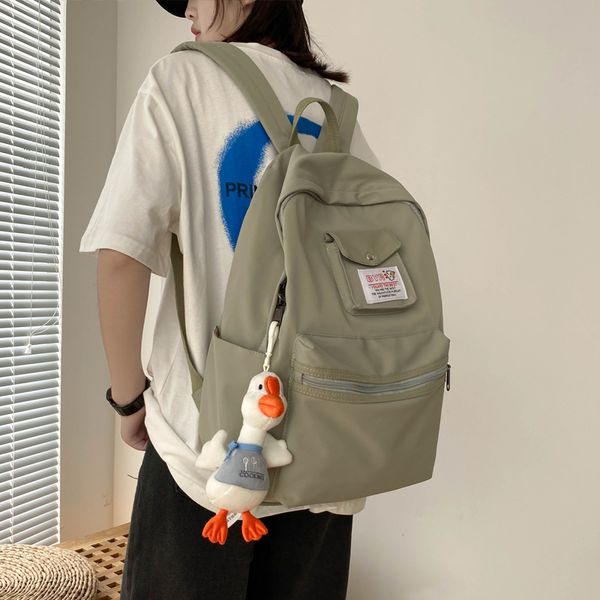 fashion women backpack multi-pocket nylon backpack high capacity school bag for teenage girls female shoulder travel bag bookbag