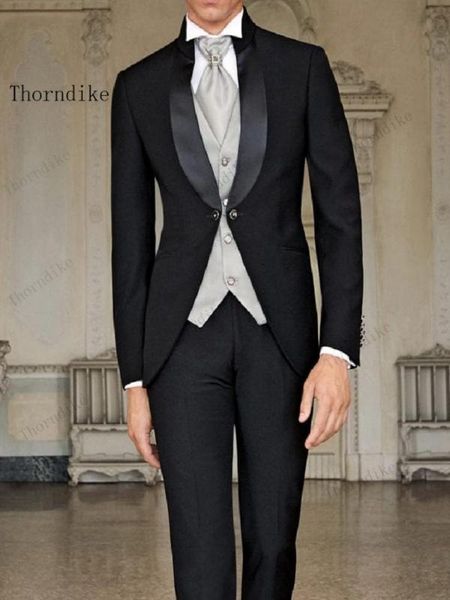 thorndike new arrival men tailcoat wedding suits for men groomsmen suits 3 pieces groom wedding peaked lapel mens, White;black
thorndike new arrival men tailcoat wedding suits for men groomsmen suits 3 pieces groom wedding peaked lapel mens, White;black