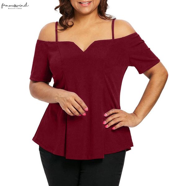 fashion women blouses plus size short sleeve off shoulder solid cami shirts women solid ladies summer ropa femenina, White
fashion women blouses plus size short sleeve off shoulder solid cami shirts women solid ladies summer ropa femenina, White