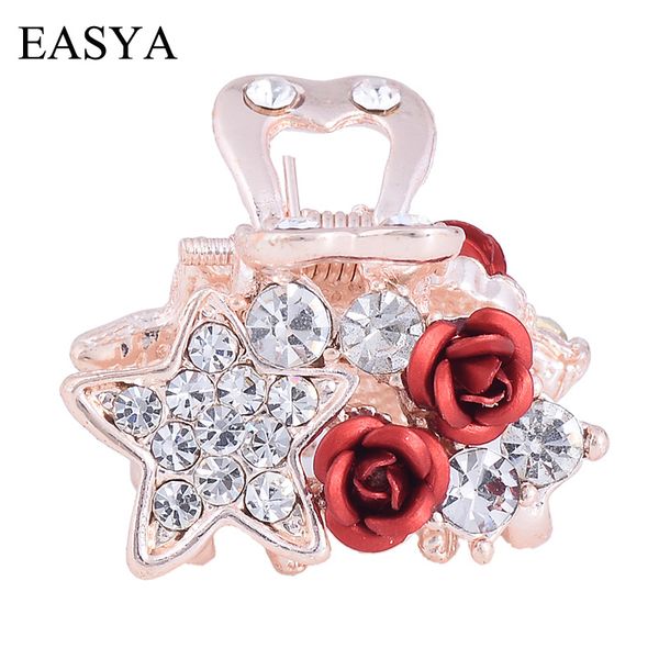 easya 2020 new arrival colorful enamel rose flower hair claw clips crystal metal star hair accessories hairwear for women, Golden;silver
easya 2020 new arrival colorful enamel rose flower hair claw clips crystal metal star hair accessories hairwear for women, Golden;silver