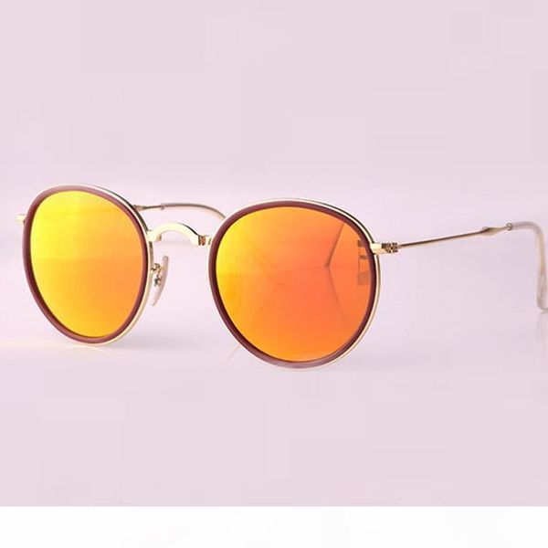 round folding flash sunglasses new fashion vintage mirror metal frame women retro pink mercury 3517 gafas sun glasses, White;black
round folding flash sunglasses new fashion vintage mirror metal frame women retro pink mercury 3517 gafas sun glasses, White;black