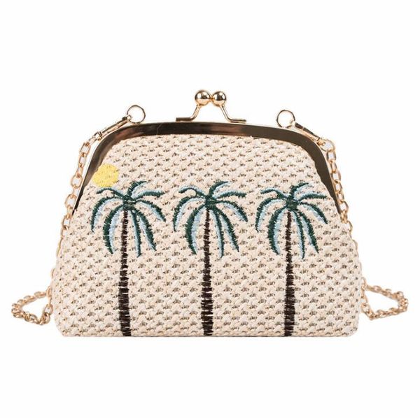 shoulder bags type of small fresh lady wrapped straw embroidery pineapple shell with chain clip and one inclined bag in 2
shoulder bags type of small fresh lady wrapped straw embroidery pineapple shell with chain clip and one inclined bag in 2