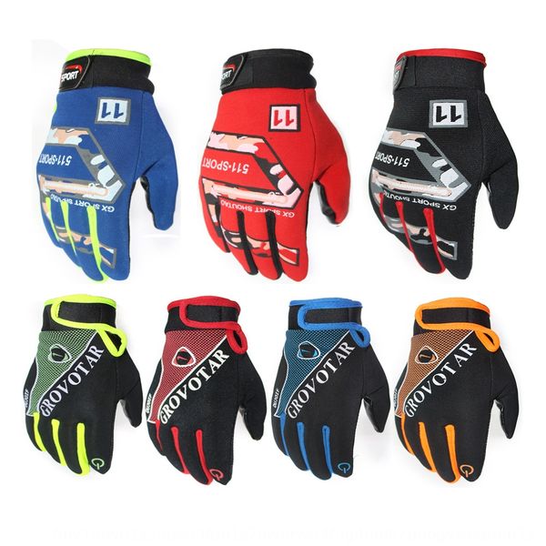 racing motorcycle off-road motorcycle gloves bicycle outdoor products bicycle gloves touch screen summer and autumn, Blue;gray