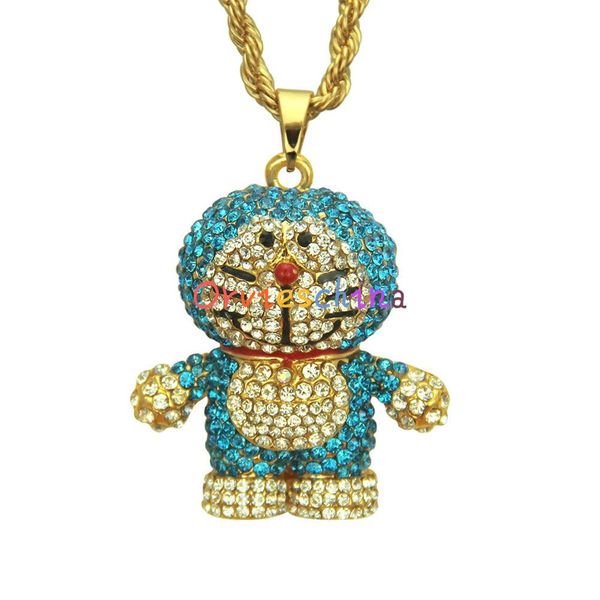 2020 designer european explosion models cute cartoon cat full diamond pendant necklace jewelry, Black
2020 designer european explosion models cute cartoon cat full diamond pendant necklace jewelry, Black