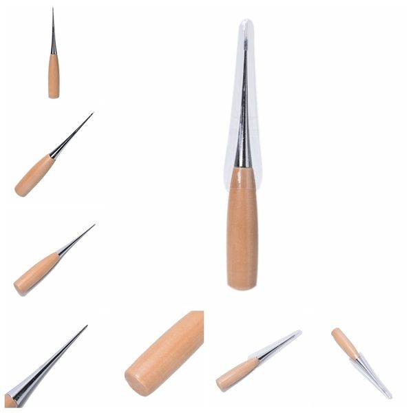 1 pcs professional leather wood handle awl tools for leathercraft stitching sewing 12cm, Black
1 pcs professional leather wood handle awl tools for leathercraft stitching sewing 12cm, Black