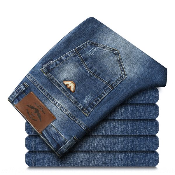 2019 new men's slim fit straight spring and summer business elastic casual casual jeans and jeans pants men's pants, Blue
2019 new men's slim fit straight spring and summer business elastic casual casual jeans and jeans pants men's pants, Blue
