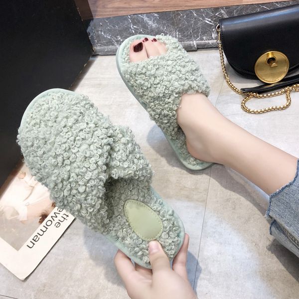 slippers 2021 sheepskin winter warm fur women home shoes indoor slipper luxury wool woman casual, Black
slippers 2021 sheepskin winter warm fur women home shoes indoor slipper luxury wool woman casual, Black