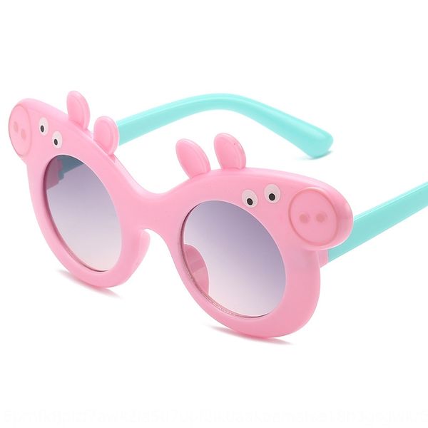 new sun cartoon pig cute baby children's sunglasses personalized children's sunglasses 6171, Blue 
new sun cartoon pig cute baby children's sunglasses personalized children's sunglasses 6171, Blue